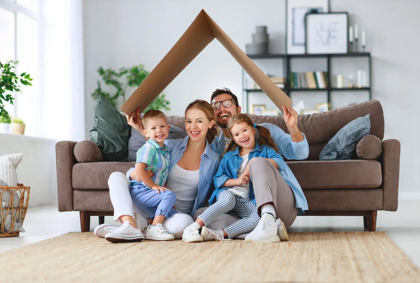 Family in First Home